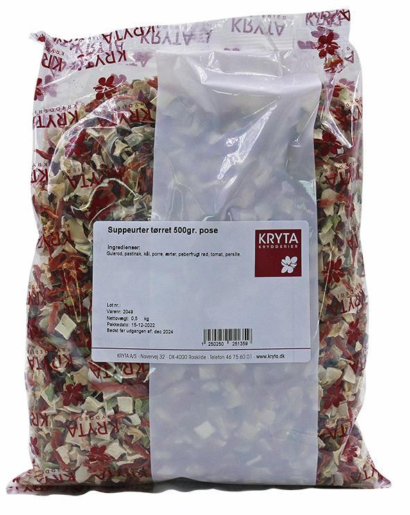 Suppeurter tørret 500gr. pose