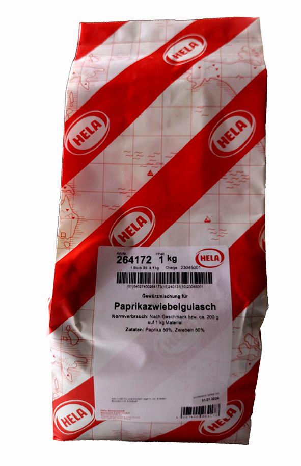 Gullaschmix rustik paprika/løg (tørret) 1kg. pose