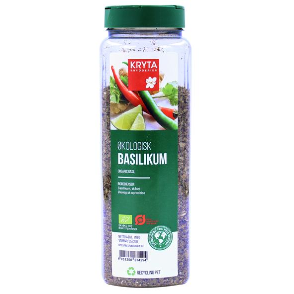Øko basilikum 140gr dåse