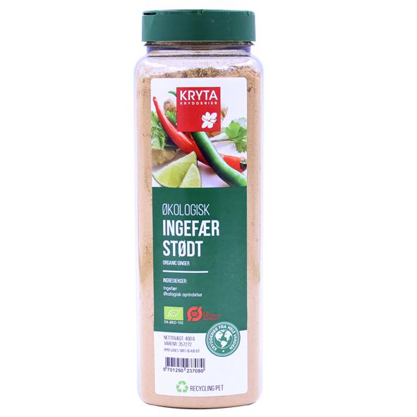 Øko ingefær stødt 400gr. dåse