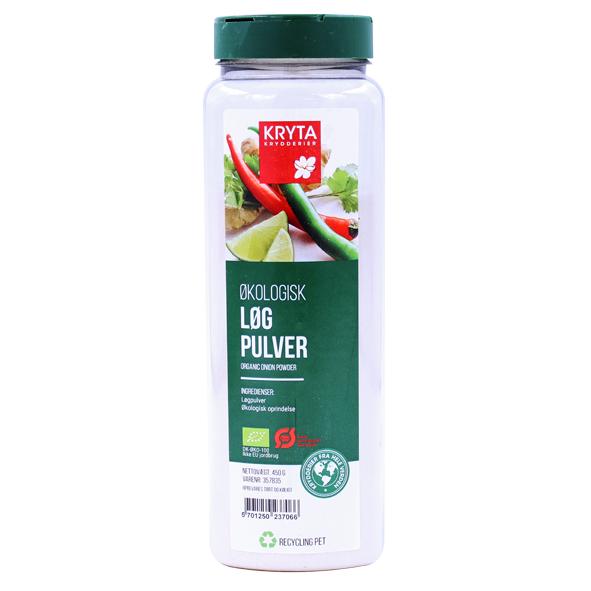 Øko løgpulver 450 gr. dåse