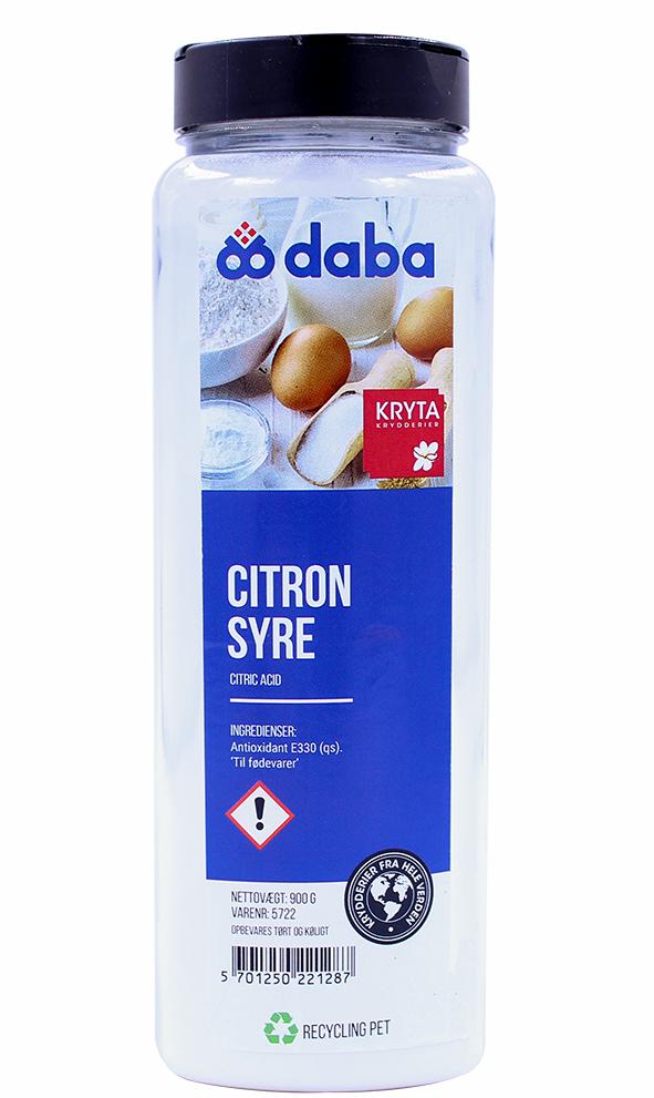 Citronsyre 900gr. dåse